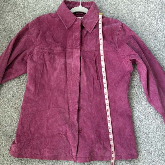 AMI Vintage Pink Leather Jacket-Rare- Size M - Picture 6 of 7